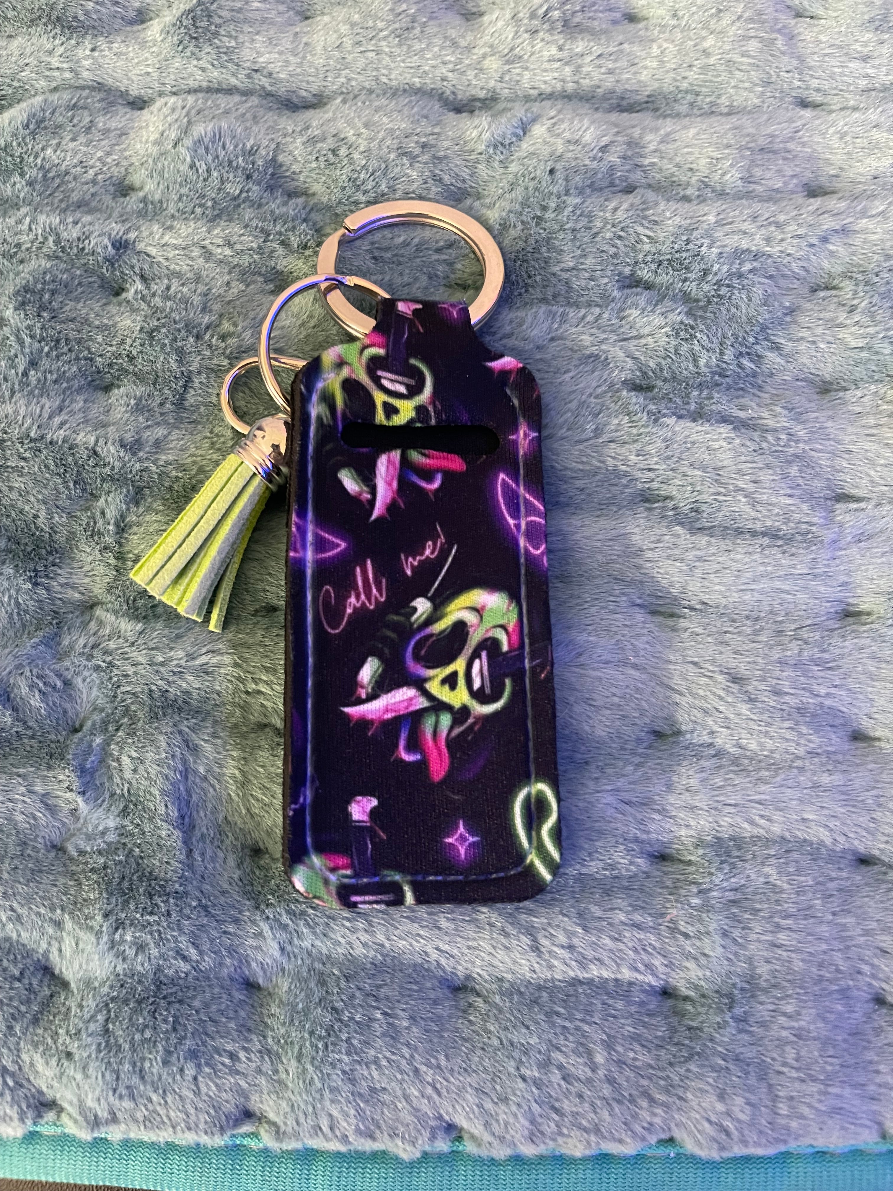 Chapstick keychain holders