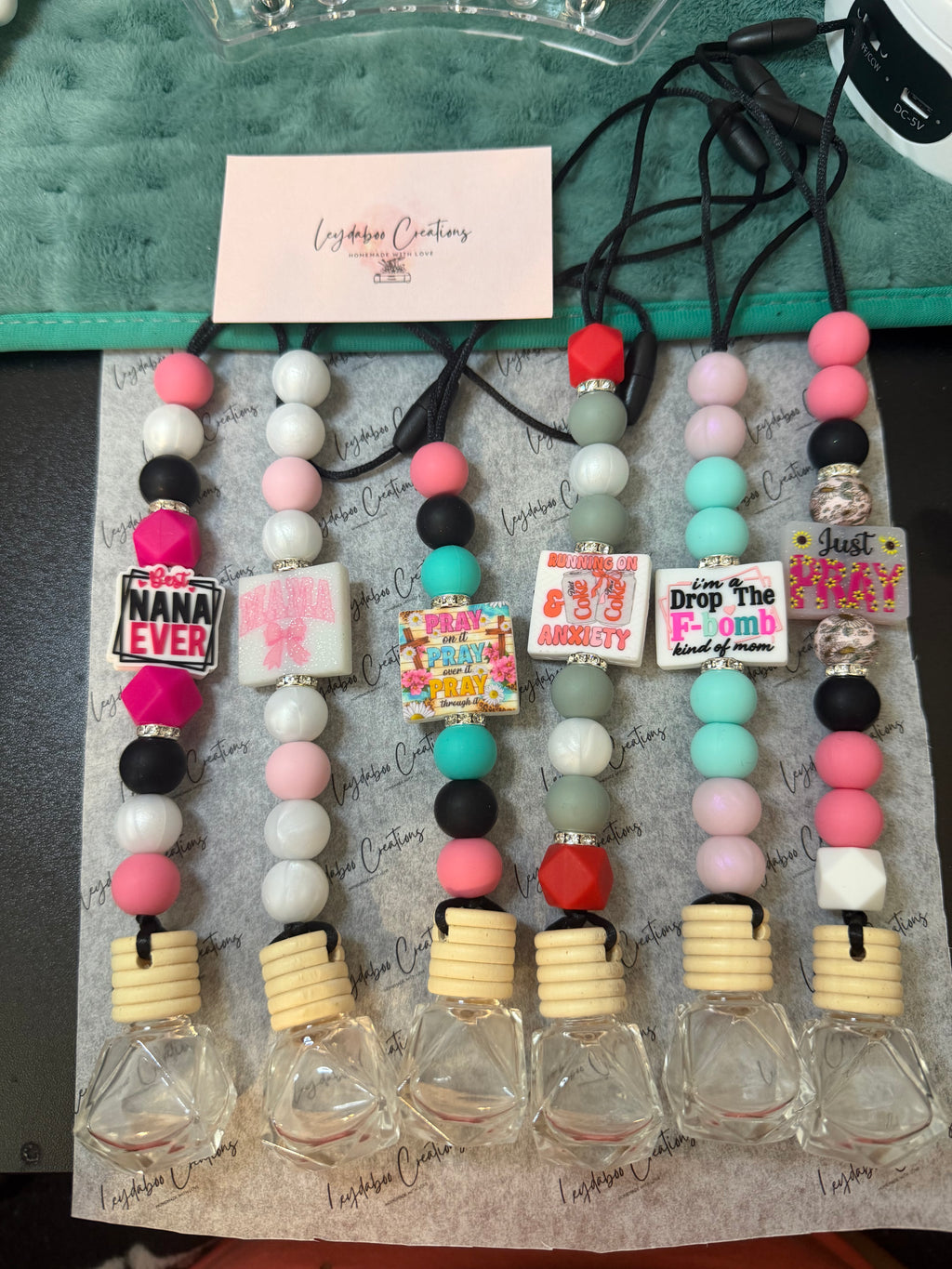Car charm diffusers
