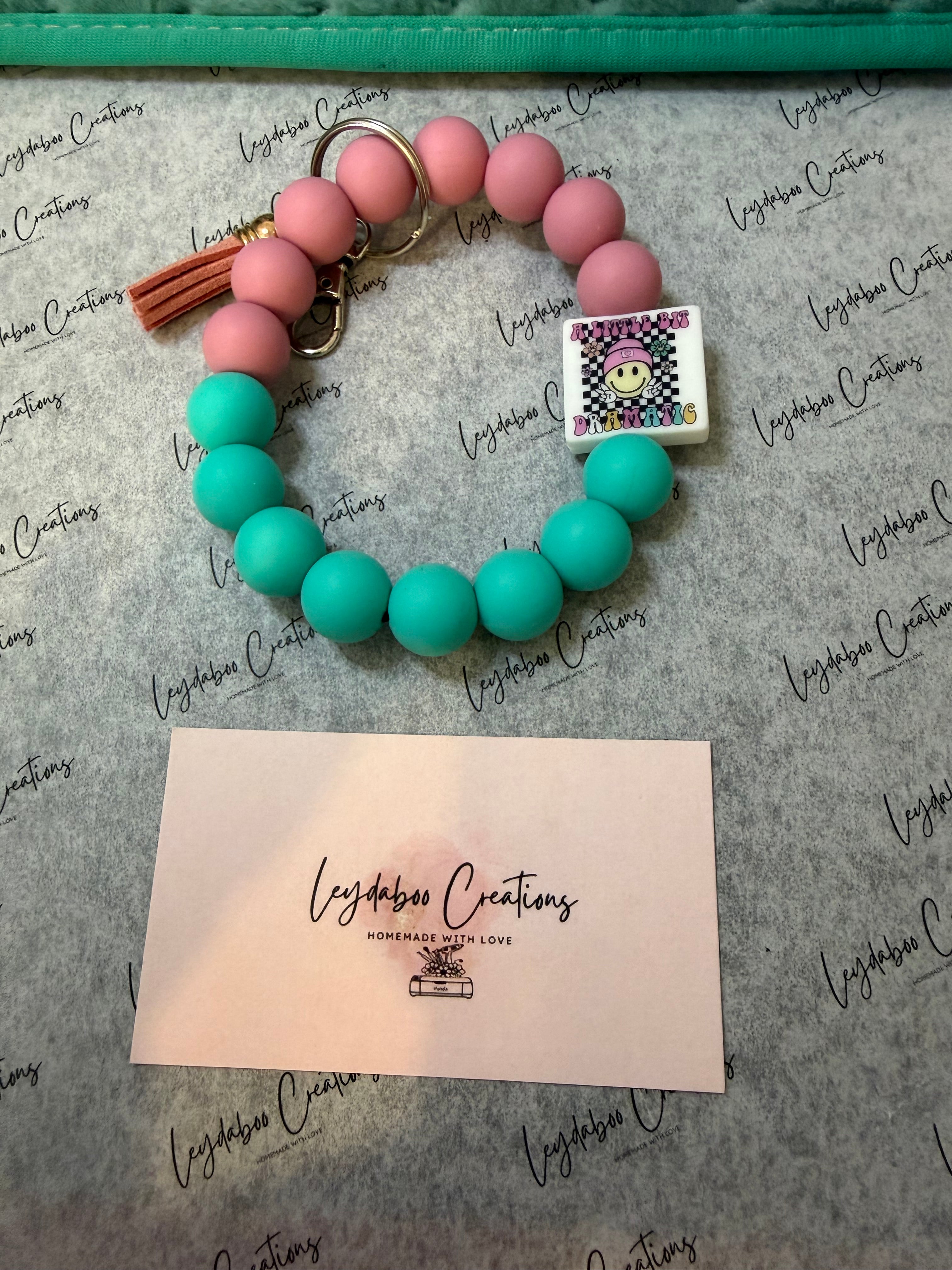 Beaded Keychain Bracelet