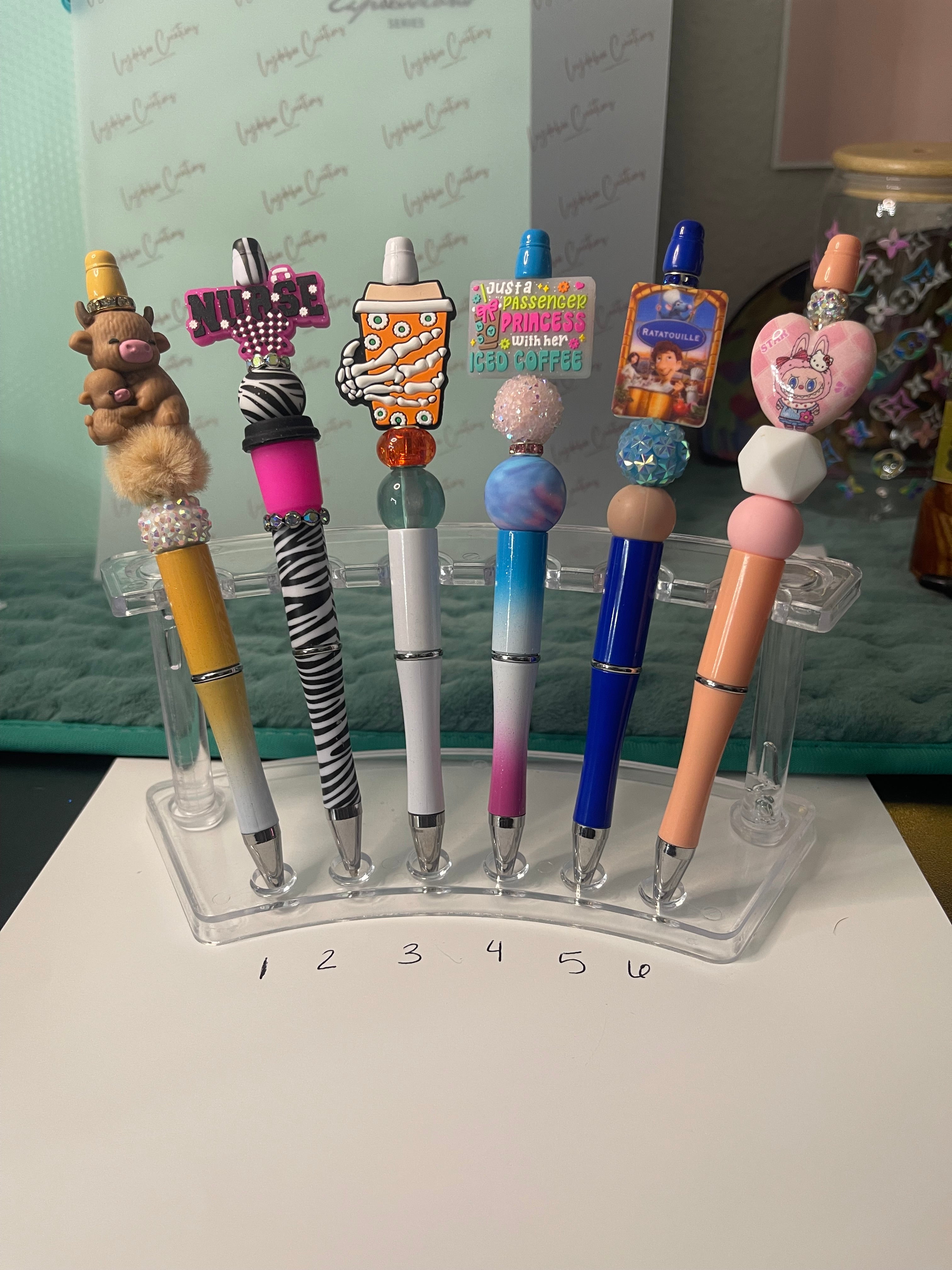 Beaded pens