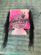 Short Can Koozie with fringe