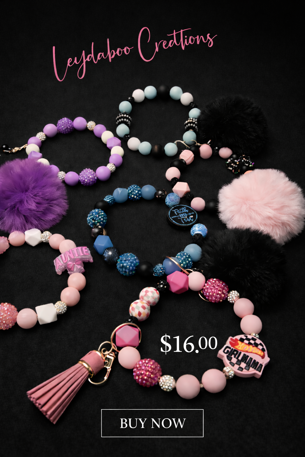 Fancy Beaded Keychains